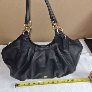 Coach Lily black hobo style purse